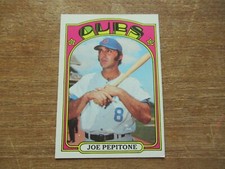 1972 TOPPS JOE PEPITONE #303 CHICAGO CUBS HIGH GRADE NO CREASES NICE!