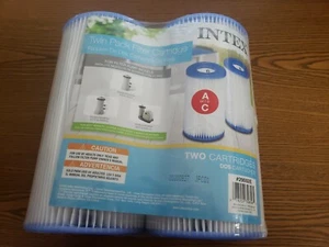 Pack de 2 cartuchos INTEX tipo A o C 29002E para modelos 603 604/G 637R 635T - Imagen 1 de 3