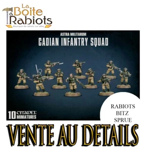 Warhammer 40000 Astra militarum Cadian Squad Vente au détail Rabiot Bitz Sprue - Imagen 1 de 24