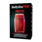 BaByliss Pro FX02 Double Foil Shaver Red Cord/Cordless Metal FX02R NEW!