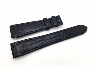 JAEGER LE COULTRE Black Genuine Alligator 19.5mm Band Strap Never Worn - Picture 1 of 3