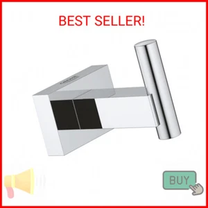 Grohe 40511001 Essentials Cube Robe Hook, Starlight Chrome - Picture 1 of 2