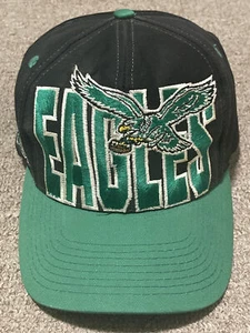 Vintage 90s Logo 7 Philadelphia Eagles NFL Snapback Hat Cap OSFA - Picture 1 of 10
