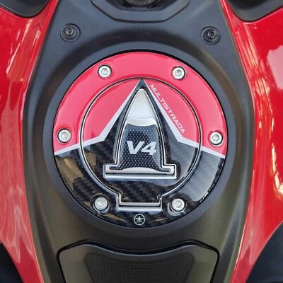 LABELBIKE Adhésif 3D Protection Bouchon Du Réservoir Compatible Avec Multistrada V4 2021