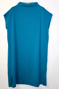 Eileen Fisher Women's $168 Traceable Cotton Jersey Funnel Neck Dress size M - Picture 1 of 7