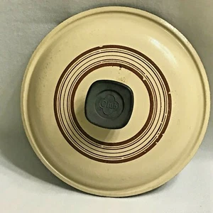 Tapa de olla de repuesto vintage Club 7" marrón beige a rayas - Imagen 1 de 12