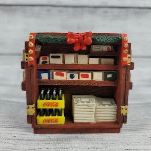 Coca Cola Town Square Village Collection News Paper Stand Vendor Vintage 1993 - Picture 1 of 5
