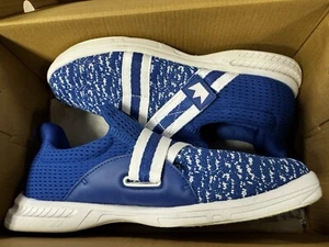 NIB Men’s Bowling Shoes Brunswick Slingshot Royal/White Size 9.5 - Picture 1 of 5
