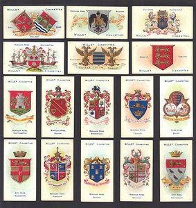 CIGARETTE CARDS.Wills.BOROUGH ARMS 2nd Series.(Heraldic).(Set 51-100 ).(1905). - Picture 1 of 1