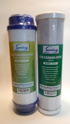 2 Pack ISpring GAC-FG15 / CTO-FC15 Carbon Filters Sealed, Free shipping  - Image 1 of 4