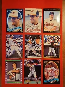 Cal Ripken Jr. HOF BEAU LOT DE 9 CARTES BIZARRE RARE Baltimore Orioles - Photo 1 sur 3