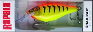 SEÑUELOS DE PESCA RAPALA SHAD RAP ELITE SRE 55 5,5 cm GDHT (Tigre Caliente Dorado) color - Imagen 1 de 2