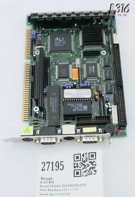 27195 TEXAS INSTRUMENTS PCB, CPU BOARD ASC-TI486 - Image 1 of 4