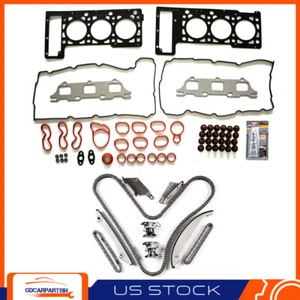 Head Gasket Set & Timing Chain Kit Fits Chrysler 300 Sebring Dodge Stratus 2.7L - Foto 1 di 10