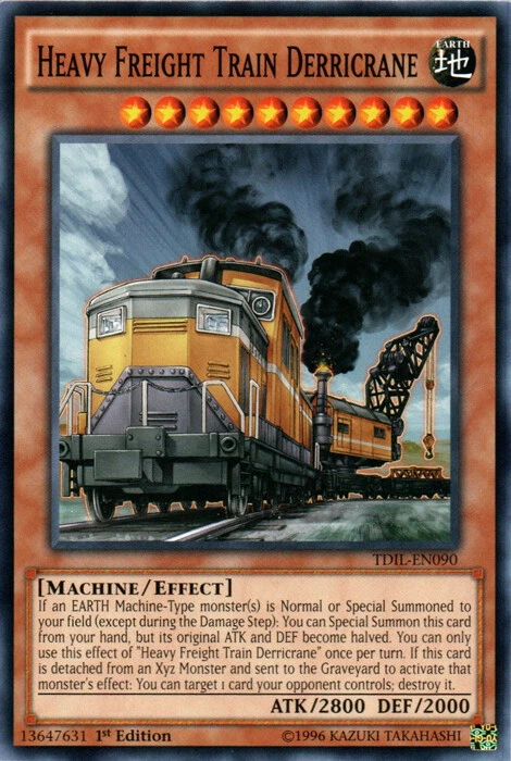 Yugioh! LP Heavy Freight Train Derricrane - TDIL-EN090 - Common - 1st Edition Li - Image 1 of 1