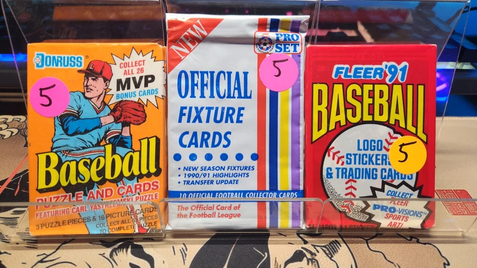 Packs Donruss 1990 BASEBALL Puzzle and Cards Packs