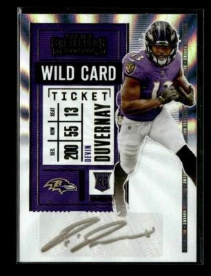 2020 Panini Contenders #132 Devin Duvernay Rookie Ticket Wild Card - Image 1 of 2