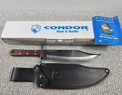 Faca Condor Tool & Knife Undertaker Bowie 10" lâmina de alto carbono CTK2804-10.3 - Imagem 1 de 4