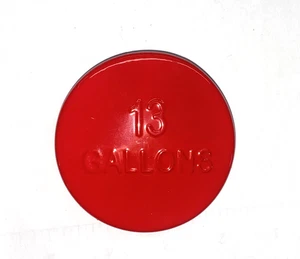 New, Stamped 13 GAL Vented Fuel Cap, Powder Coated Red Aluminum, Aeronca Chief - Picture 1 of 2