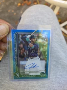 2025 Topps Chrome - Rookie Autographs Tyler Locklear #RA-TL True Blue /150  RC - Picture 1 of 5