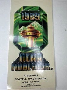 Vintage 1989 NCAA Basketball Final Four Ticket Stubs Kingdome Seattle Washington - Bild 1 von 6