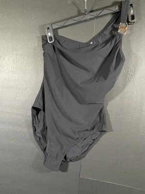 Maiô Tori Burch One Piece Gêmeos Ombro Feminino GG Azul Marinho - Imagem 1 de 4