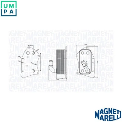 OIL COOLER ENGINE OIL 350300002300 FOR CHEVROLET OPEL ZAFIRA/FAMILY/B/Box 1.7L - Image 1 of 4