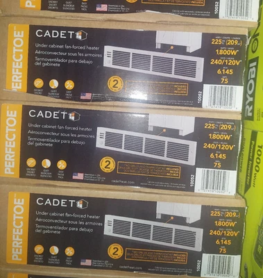 CADET PERFECTOE 120/240V 1800-WATT UNDER CABINET ELECTRIC HEATER WITH THERMOSTAT - Image 1 of 4