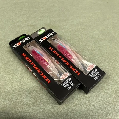 Sebile Puncher 2 3/8" Lote de 2- Labios Jerkbait Señuelo Suspenden Forro Blanco 1/8oz Foto 1 de 4