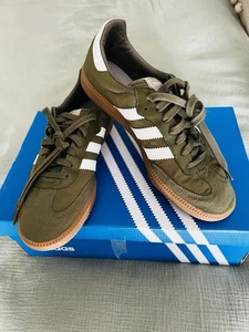 Adidas Samba OG Olive Green Reflective Stripes Size 7.5 - Picture 1 of 8