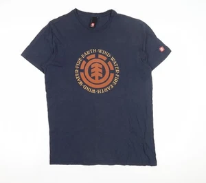 Camiseta Element para hombre azul con estampado gráfico, pequeña - Imagen 1 de 12