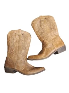 Coconuts By Matisse Women's Gaucho Cowboy Boot Tan Size 10M - Picture 1 of 15