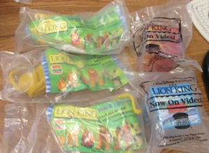 Lot 1994 Burger King Kinder Mahlzeit Spielzeug DER KÖNIG DER LÖWEN Young Simba / ED / Mufasa - Bild 1 von 5