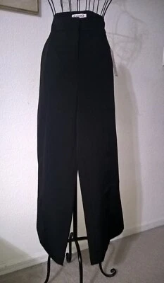 Pantalones de pierna ancha Nanette Lepore para mujer muy negros talla M -NUEVOS CON ETIQUETAS Foto 1 de 4