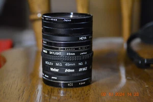 49mm Camera Filters Stack of 10 GOOD CONDITION - Picture 1 of 8