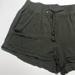 Ci Sono Rayon Collection Shorts Womens Size XL Green Pull On Lightweight - Picture 1 of 12