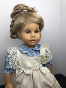 17 Zoll Engel Puppe Deutsch Vinyl mit Stoffkörper Babypuppe entzückend blond #O - Bild 1 von 12
