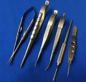 6 PCS O.R GRADE EYE MICRO SURGERY SURGICAL OPHTHALMIC INSTRUMENTS SET - Picture 1 of 3