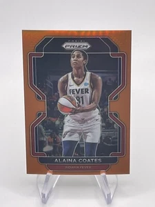 Alaina Coates 2022 Panini Prizm WNBA Orange Prizm /49 Indiana Fever #9 - Picture 1 of 2