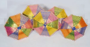 Wholesale Lot Pcs Indian Umbrella Wedding Mehndi Event Parasol Decorative Party - Picture 1 of 7