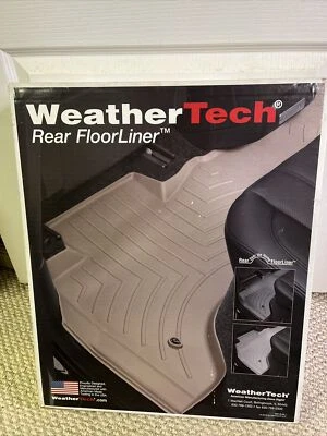 444832 WeatherTech 地板线适用于 2013 - 2020 年福特 Fusion/Lincoln MKZ 第二排 — 第 1/4 张图片
