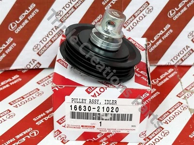 16630-21020 Genuine Toyota Pulley Assy Idler Prius 1Nzfxe 1663021020 OEM - Image 1 of 4