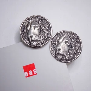 Gemelos Corazón de León Plata Esterlina - Ideal - Cumpleaños, Graduación, Mayoría de Edad - Imagen 1 de 10