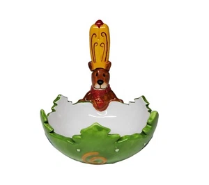 Elements Bear Dip Mix Bowl Spreader Swirl Christmas Tree Festive Serving Dish - Picture 1 of 10