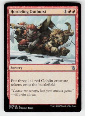 Khans of Tarkir #111 Hordeling Outburst - Image 1 of 2