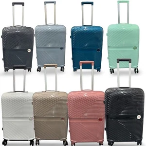 24 inch Medium Lightweight Suitcase Spinner 4 Wheels Luggage Trolley Travel Case - Picture 1 of 14