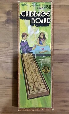 Pleasantime Continuous Track Two Lane Cribbage Board 1967 #715 Vintage W/ Box - Image 1 of 4