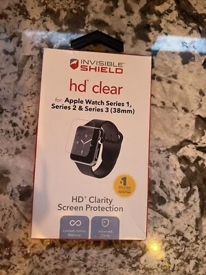 Invisible Shield Apple Watch Series 1, 2, 3 38mm Hd Clear. New! Watch Protector - Image 1 of 2