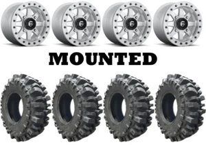 Kit 4 Interco Bogger UTV 28x10-14 on Fuel Maverick Beadlock Machined D937 CAN - Picture 1 of 5