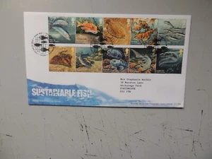2014 First Day Cover Sustainable Fish Tallents House Postmark - Picture 1 of 1